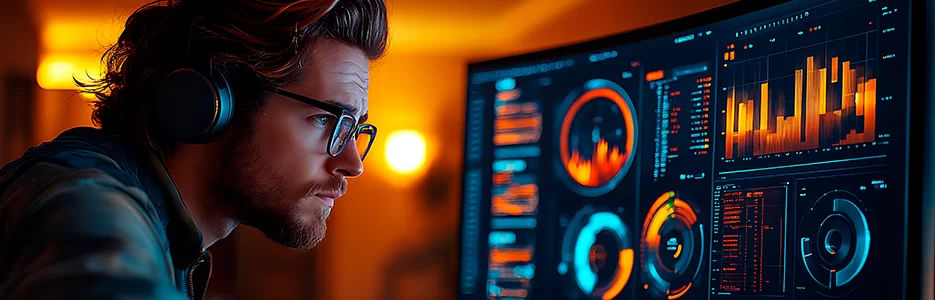 Gestor de tráfego pago analisando estratégias de marketing digital para diferentes tipos de negócios e objetivos